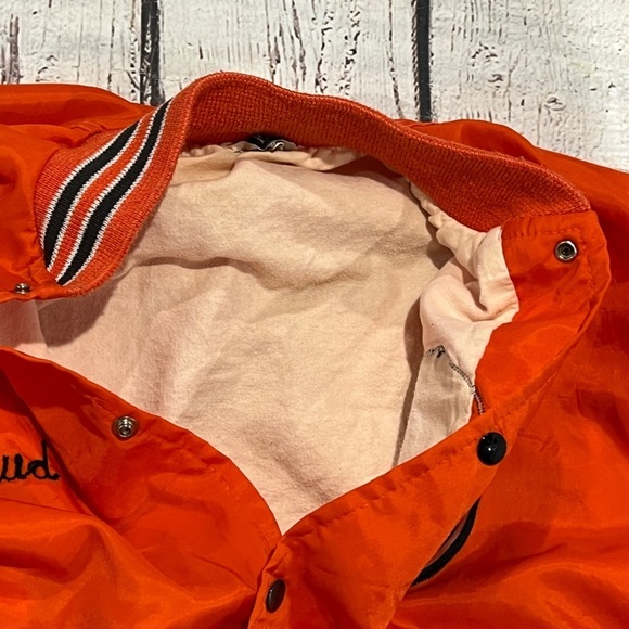 Vintage 70s West Lebanon Draft League 19870s Button Up Baseball Bomber Jacket - Picture 3 of 7